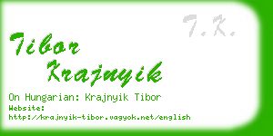 tibor krajnyik business card